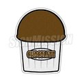 Signmission CHOCOLATE FLAVOR Italian Ice Decal shaved ice sign cart trailer sticker, D-DC-48-Chocolate Flavor D-DC-48-Chocolate Flavor